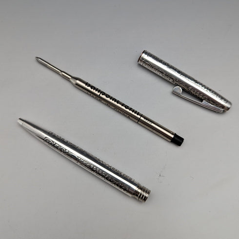 米国ヴィンテージ シェーファー 純銀製 ボールペン ケース入